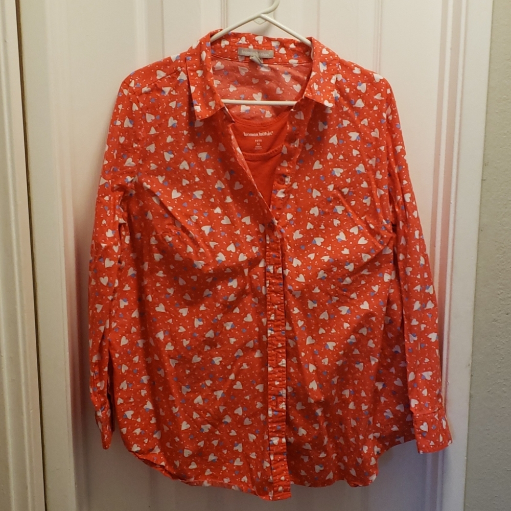 Woman Within Heart Button-down and Tank